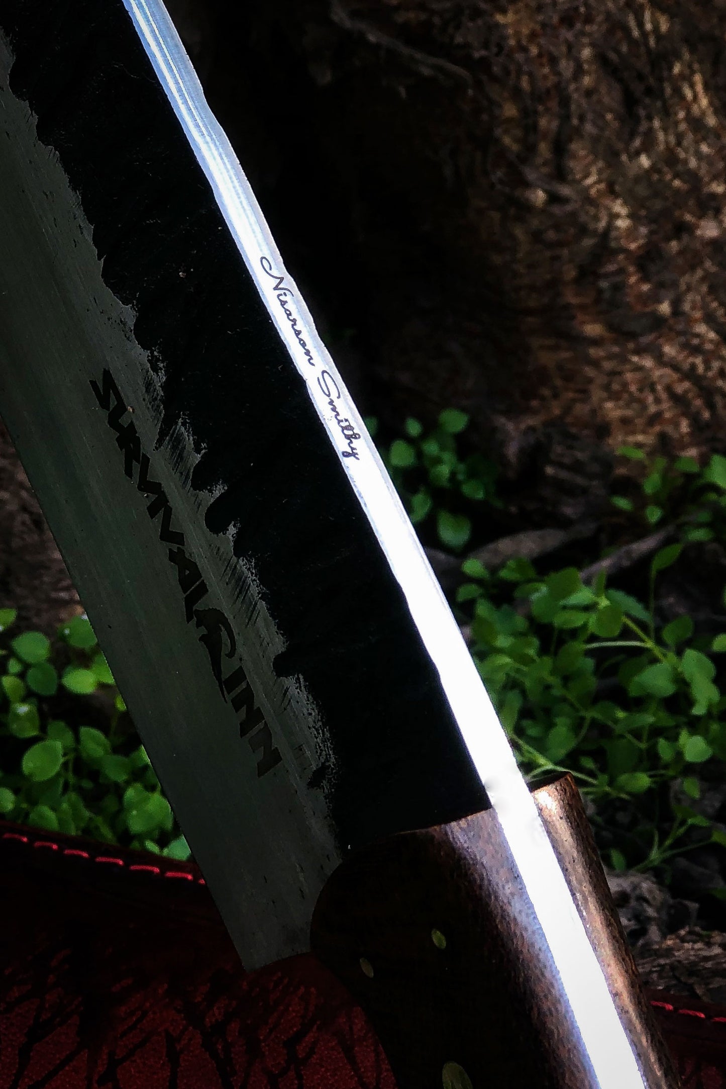 Premium Hand-Forged Bog Hunting Bowie Knife | High Carbon Steel Survival Blade