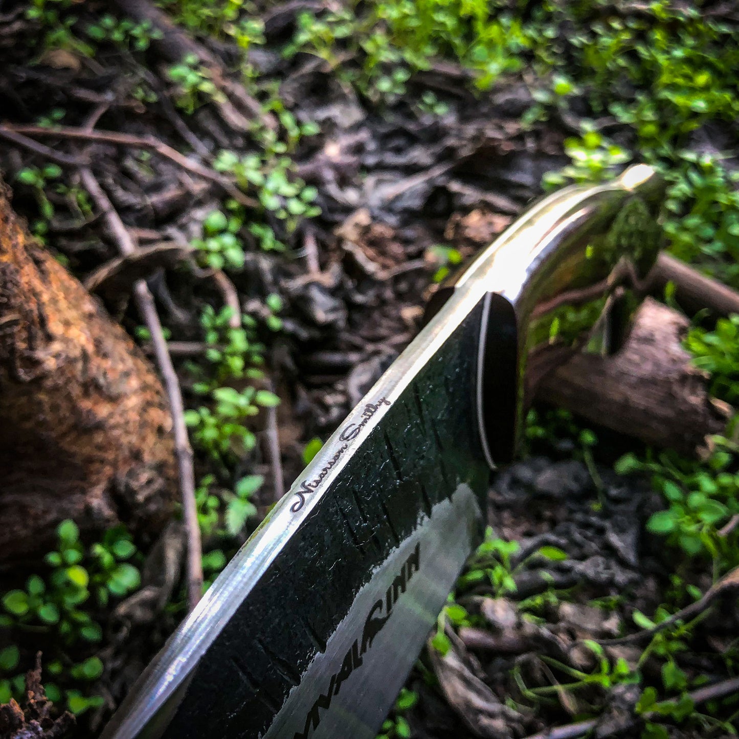 Premium Hand-Forged Bowie Knife|G-10 Handle with Crocodile Leather Sheath | Survivalinn