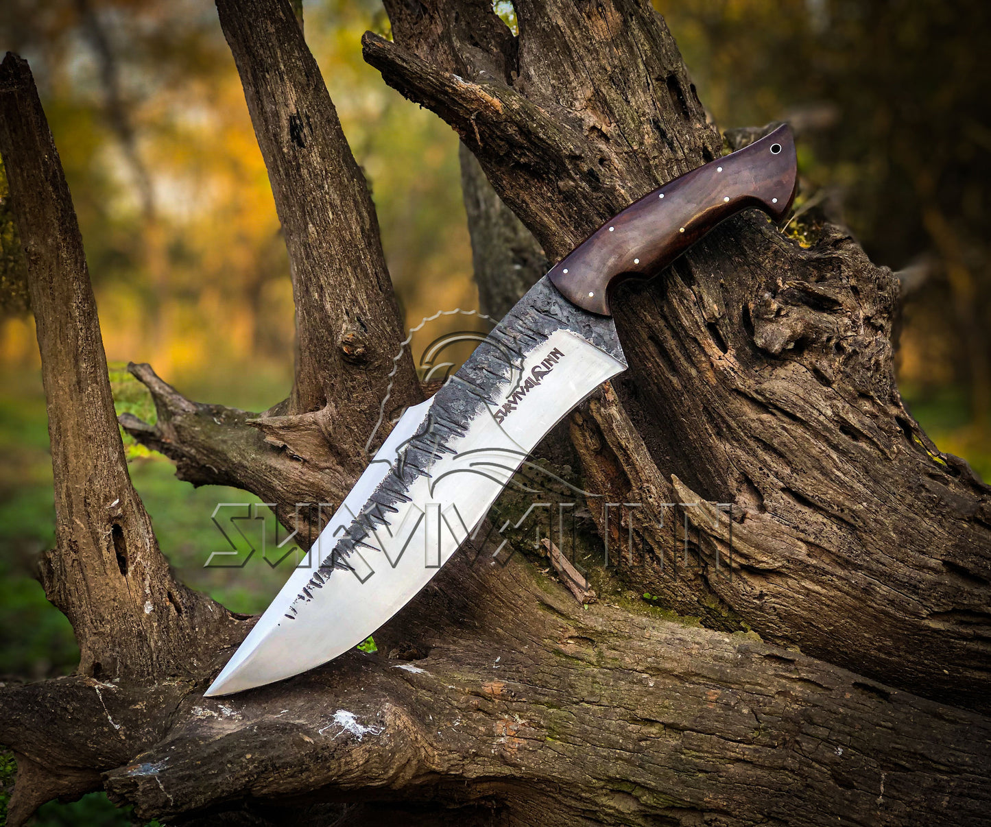 Premium Bushcrafter Bowie Knife – High Carbon Steel Hunting Blade