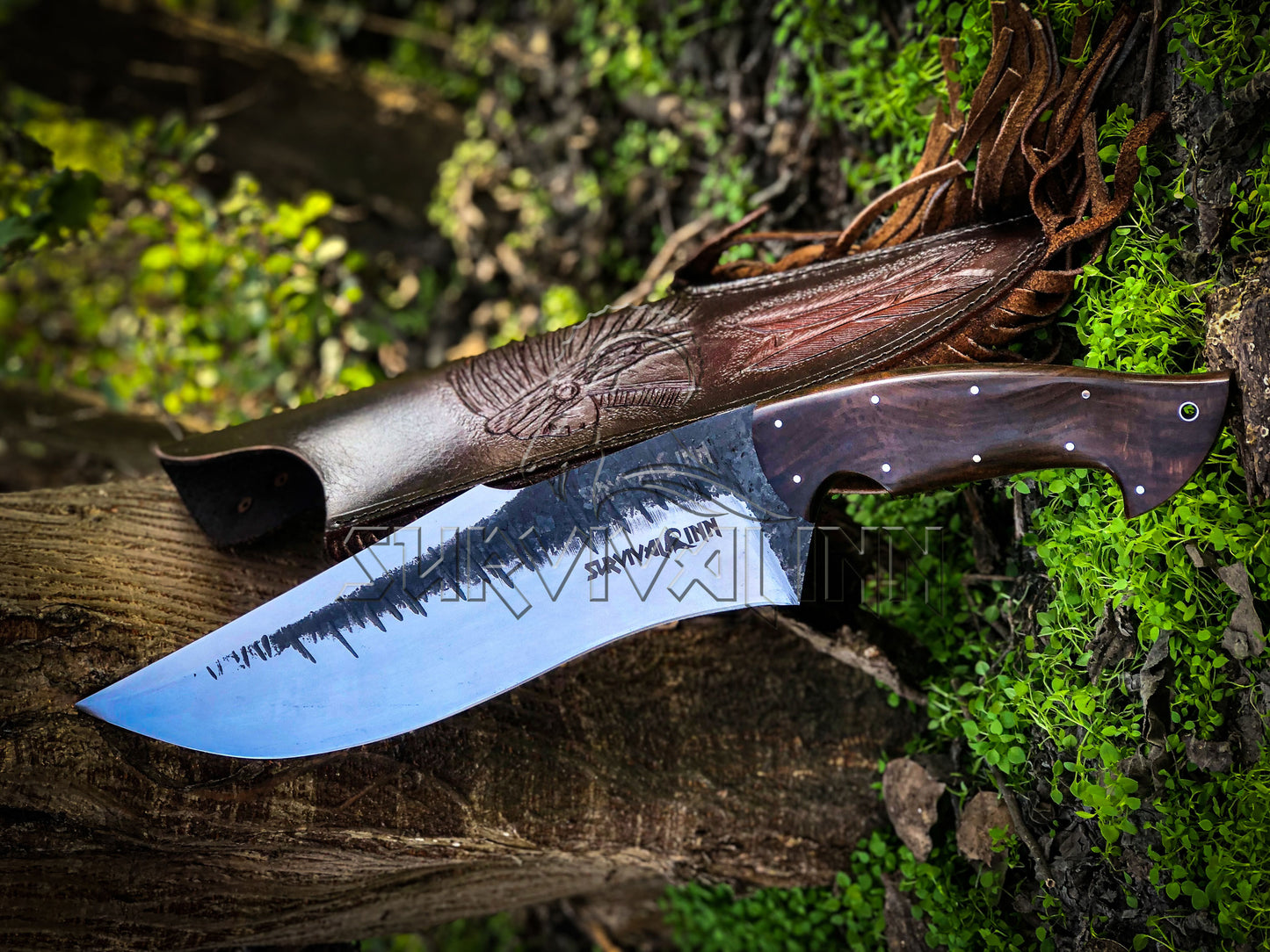 Premium Bushcrafter Bowie Knife – High Carbon Steel Hunting Blade
