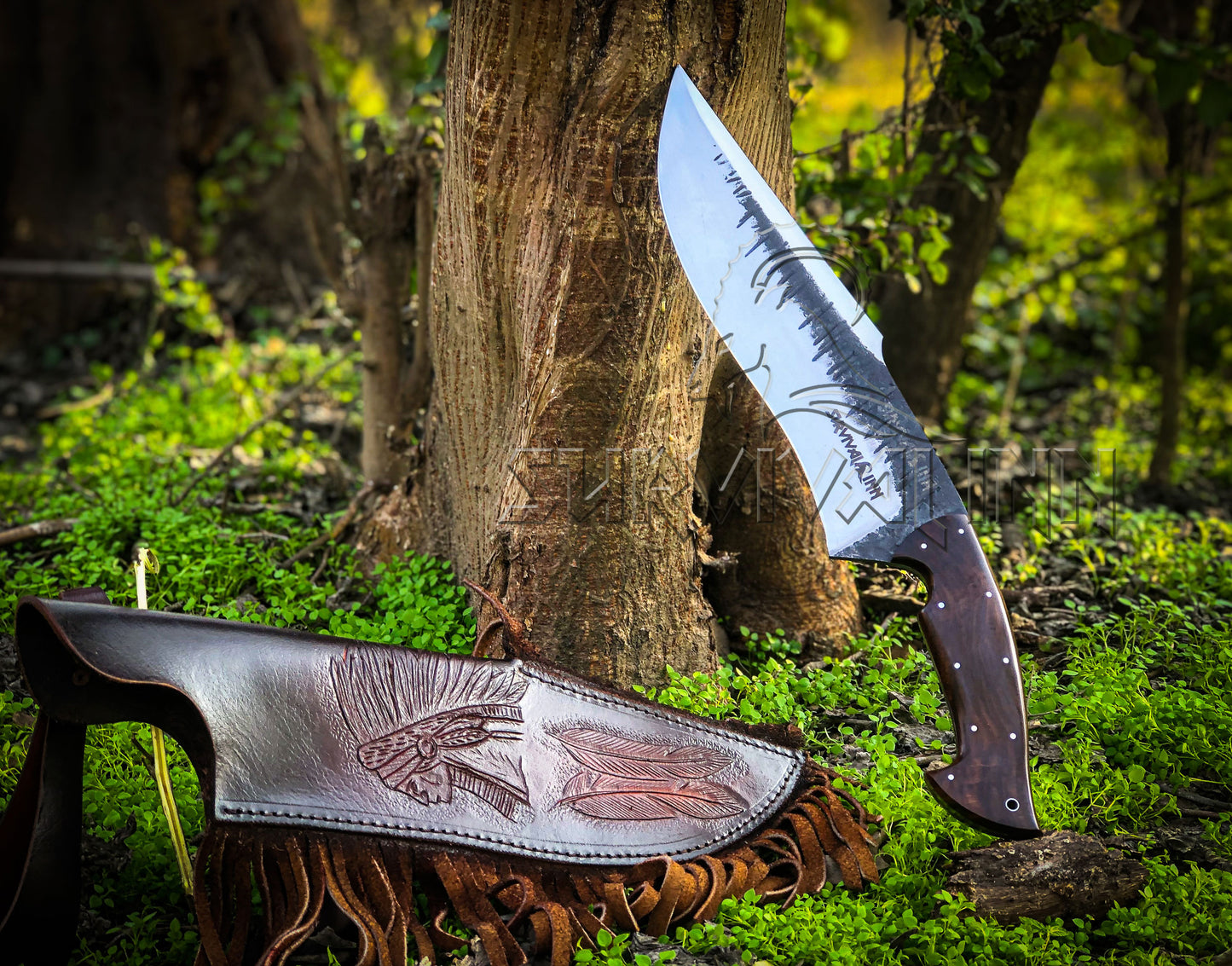 Premium Bushcrafter Bowie Knife – High Carbon Steel Hunting Blade