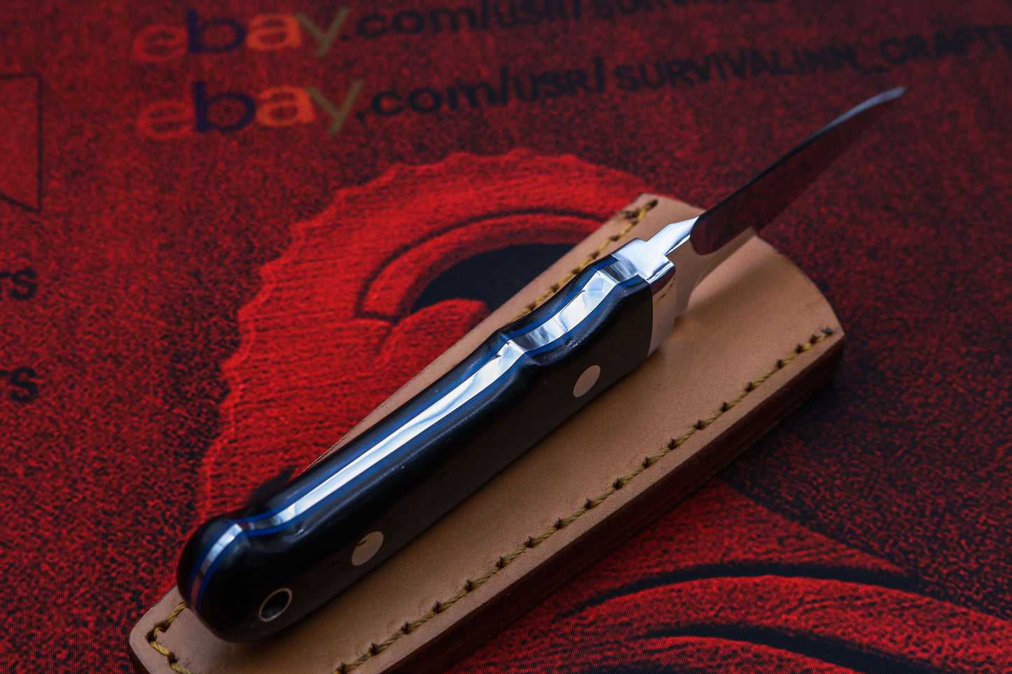 Loveless style | New York Special Knife|Black Micarta