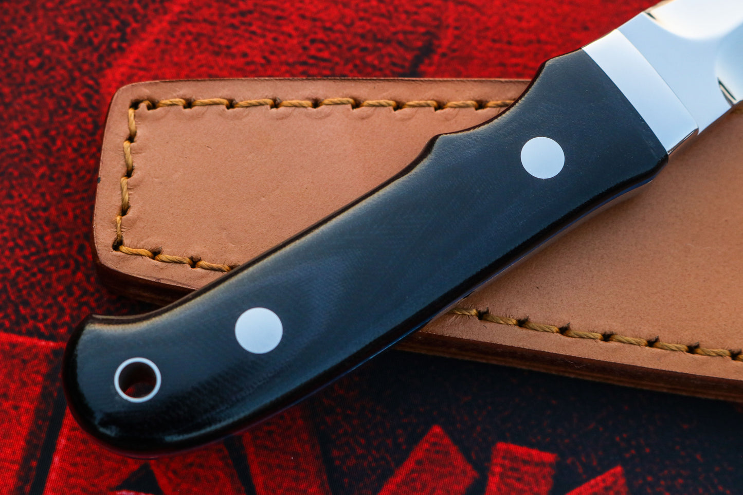 Loveless style | New York Special Knife|Black Micarta
