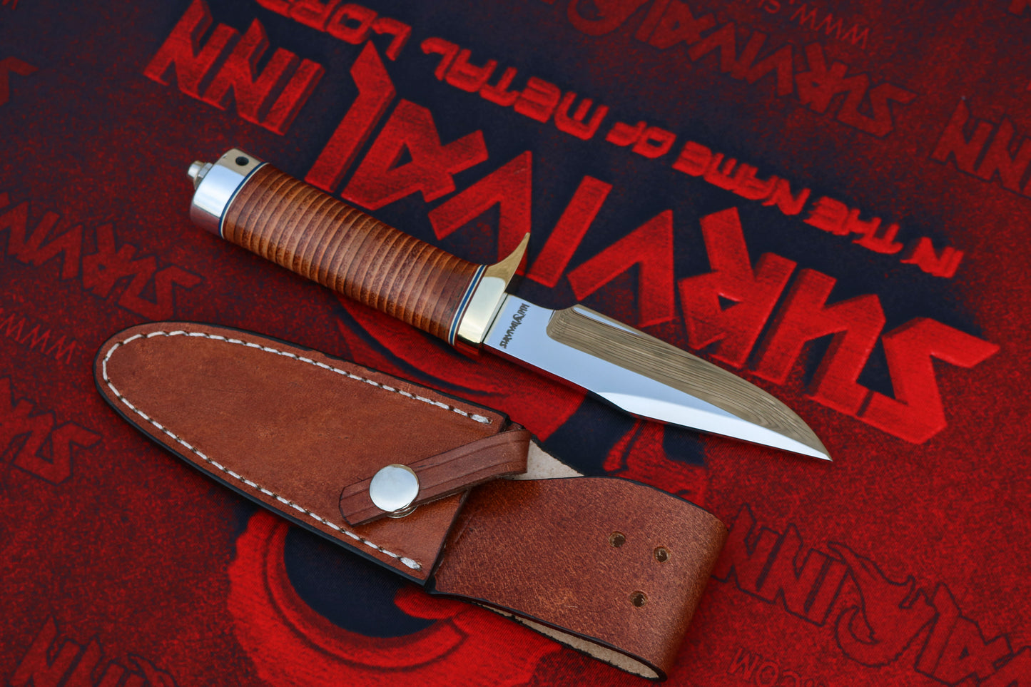 Premium Leather handle knife| Randall Model 8 Style