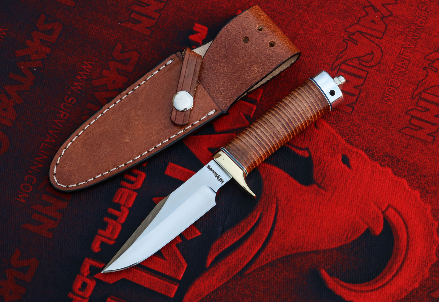 Premium Leather handle knife| Randall Model 8 Style