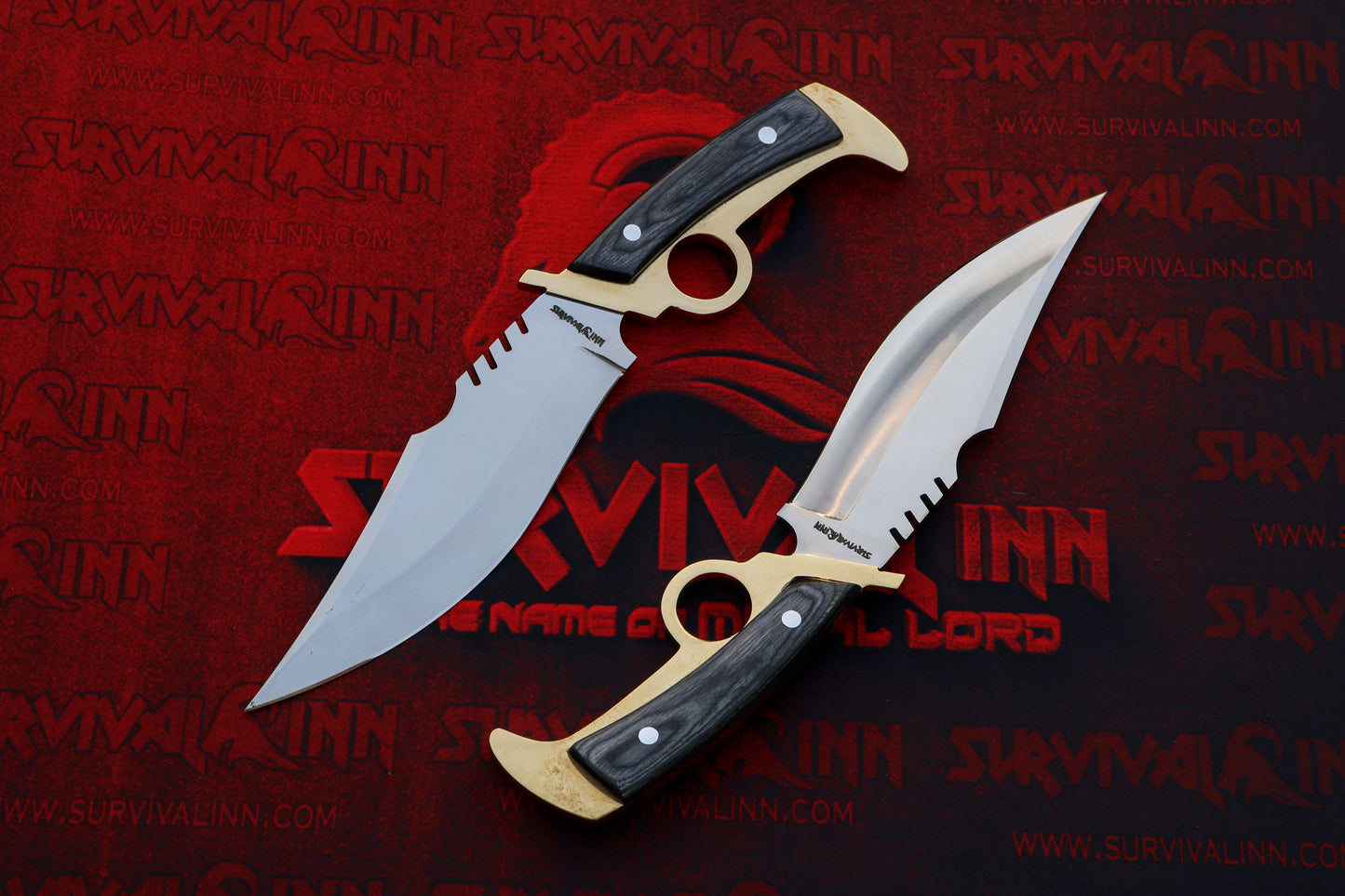 Close-Up of Daryl Dixon Replica Knife Handle with Detailed Grip Design