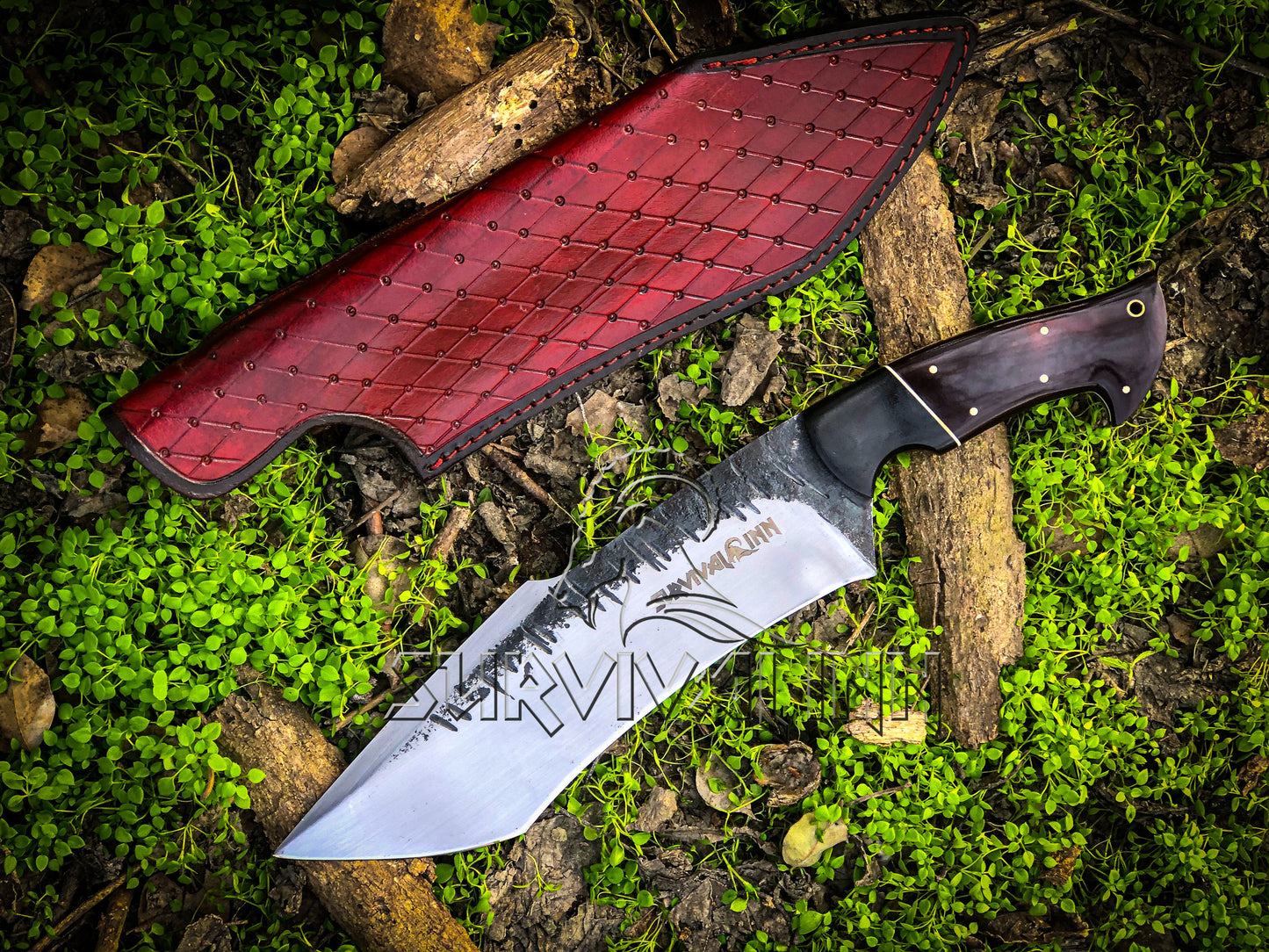 Heavy-Duty Tanto Bowie Knife – G-10 Handle | Outdoor & Combat Ready