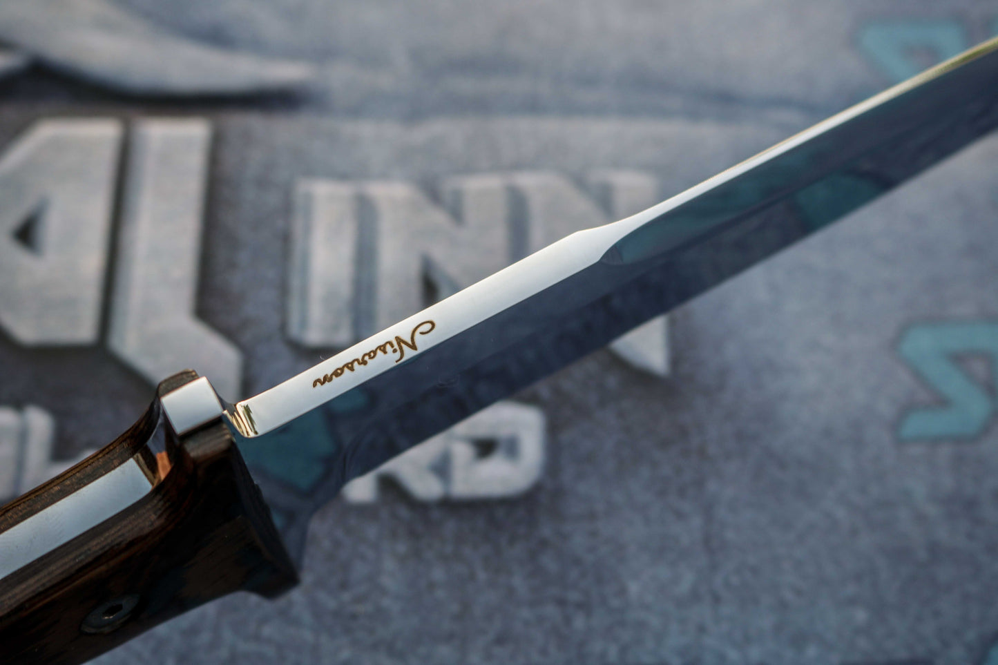 Handcrafted Tactical Knife with Exotic Wenge Wood Handle β EDC Fixed Blade