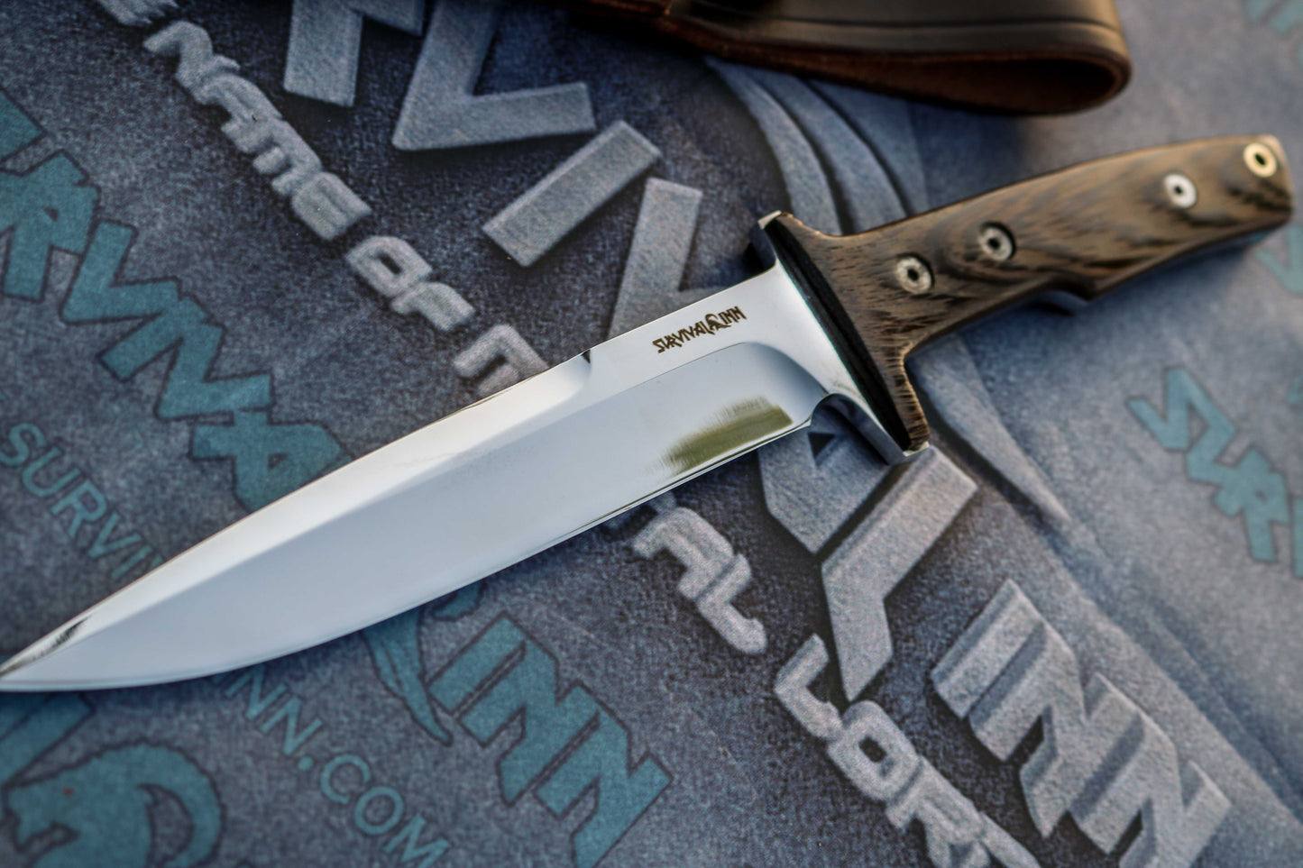Handcrafted Tactical Knife with Exotic Wenge Wood Handle β EDC Fixed Blade