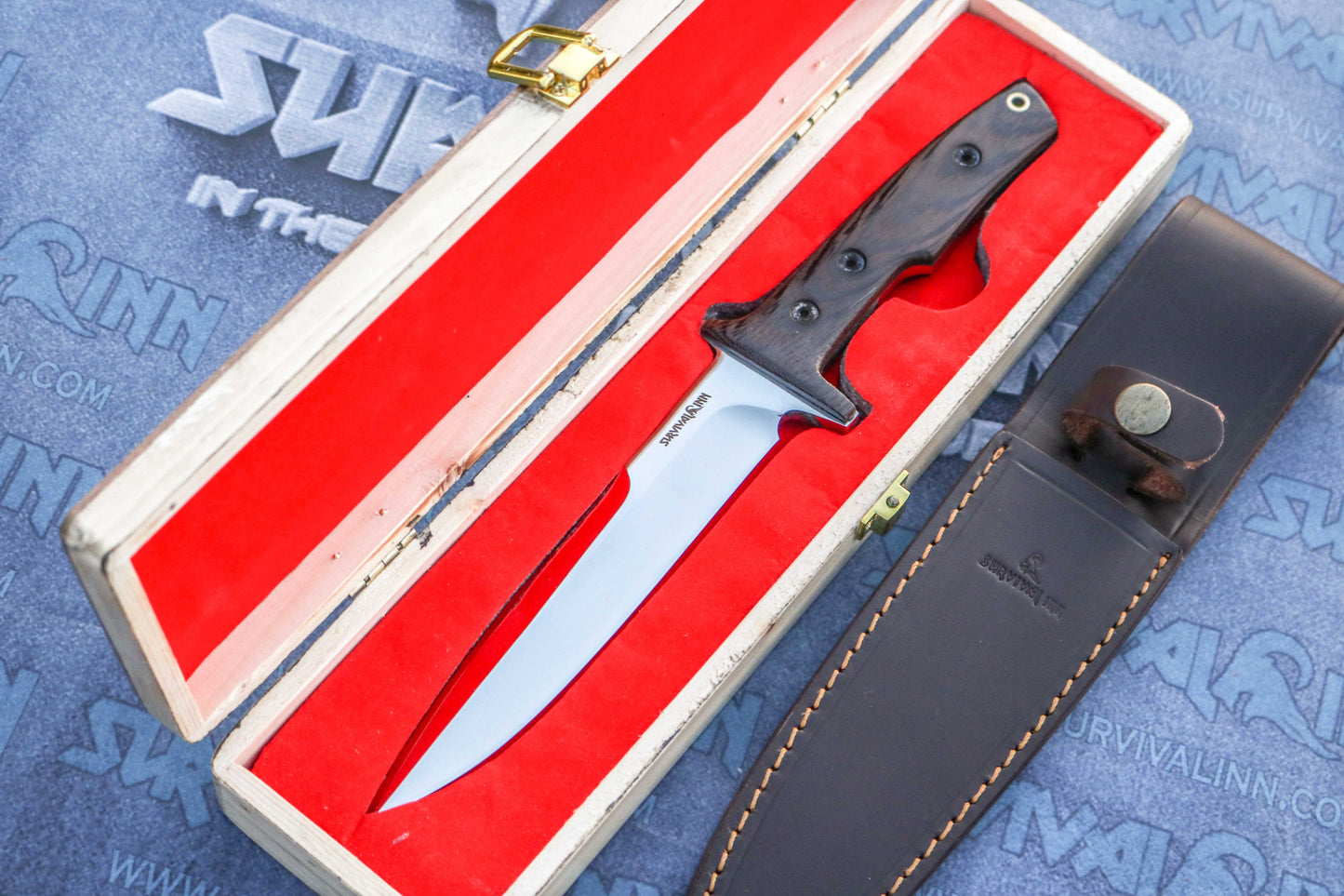 Handcrafted Tactical Knife with Exotic Wenge Wood Handle β EDC Fixed Blade