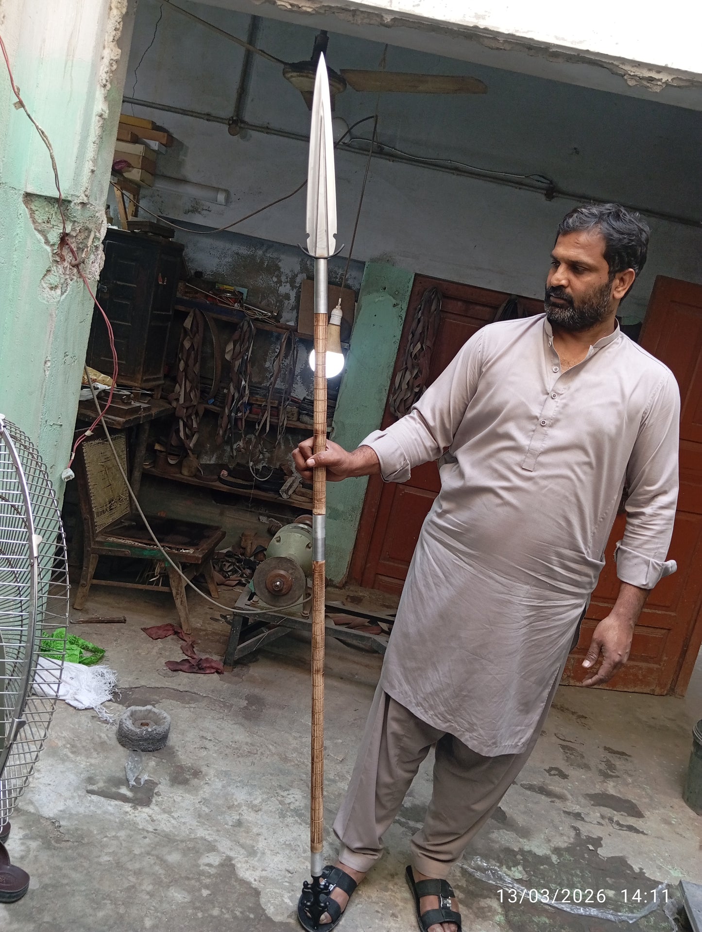 Custom 5160 forged steel Handmade Spear knife , Boar Hunting Spear by Survivalinn