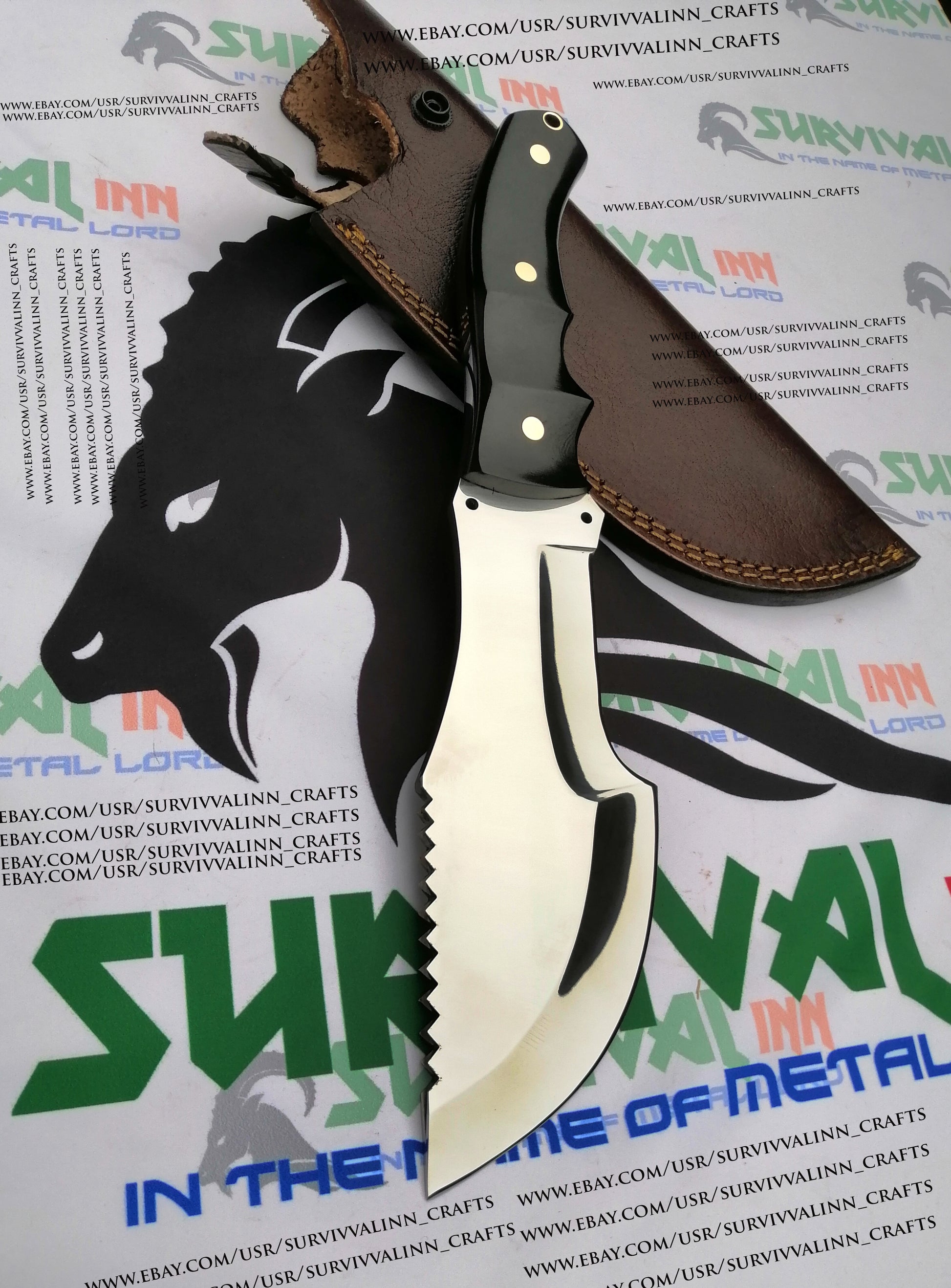 Close-up of tracker knife blade inspired by The Hunted movie