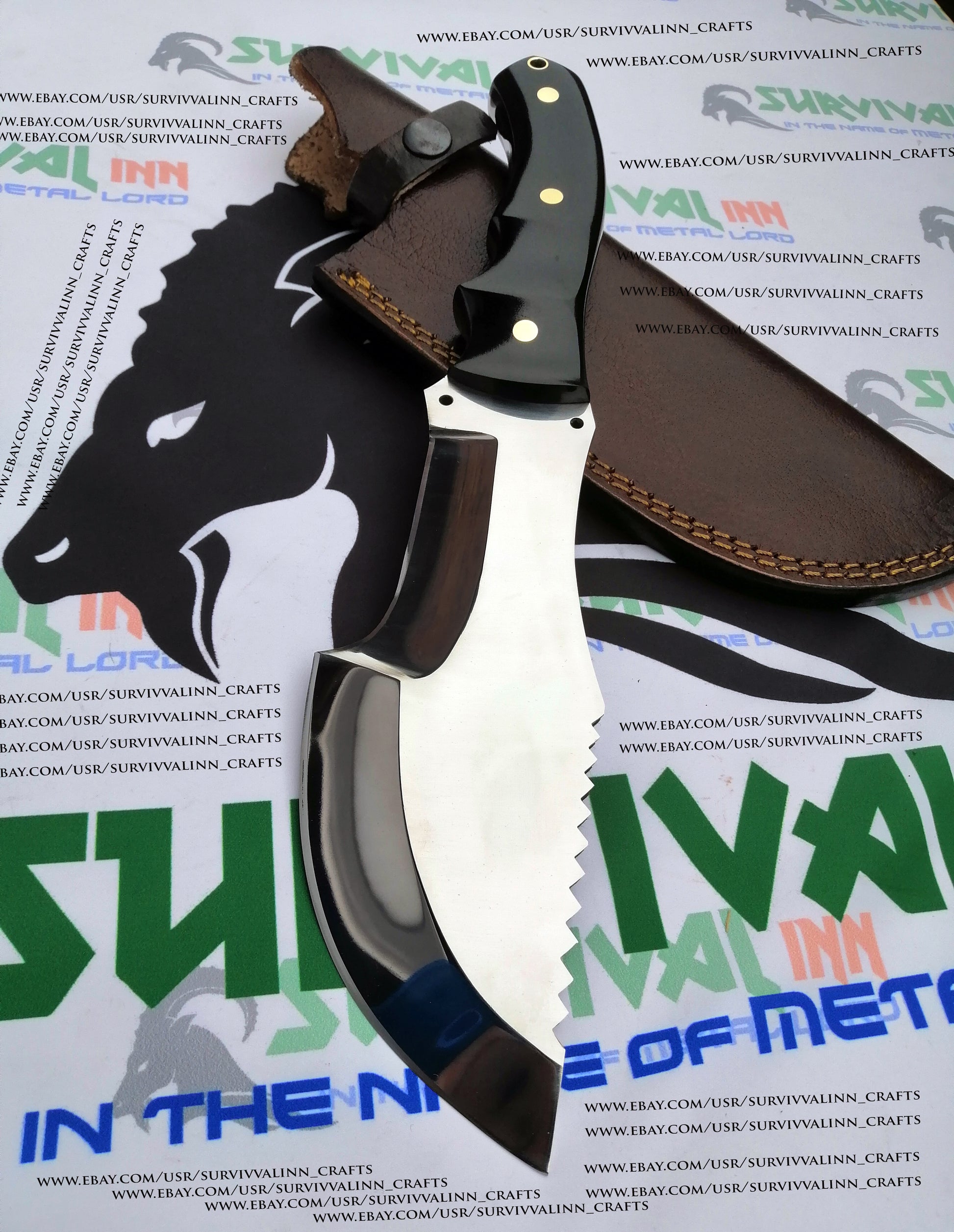 Hunted Movie Tracker Knife with full tang blade and rugged survival design