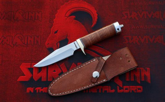 Premium Leather handle knife| Randall Model 8 Style