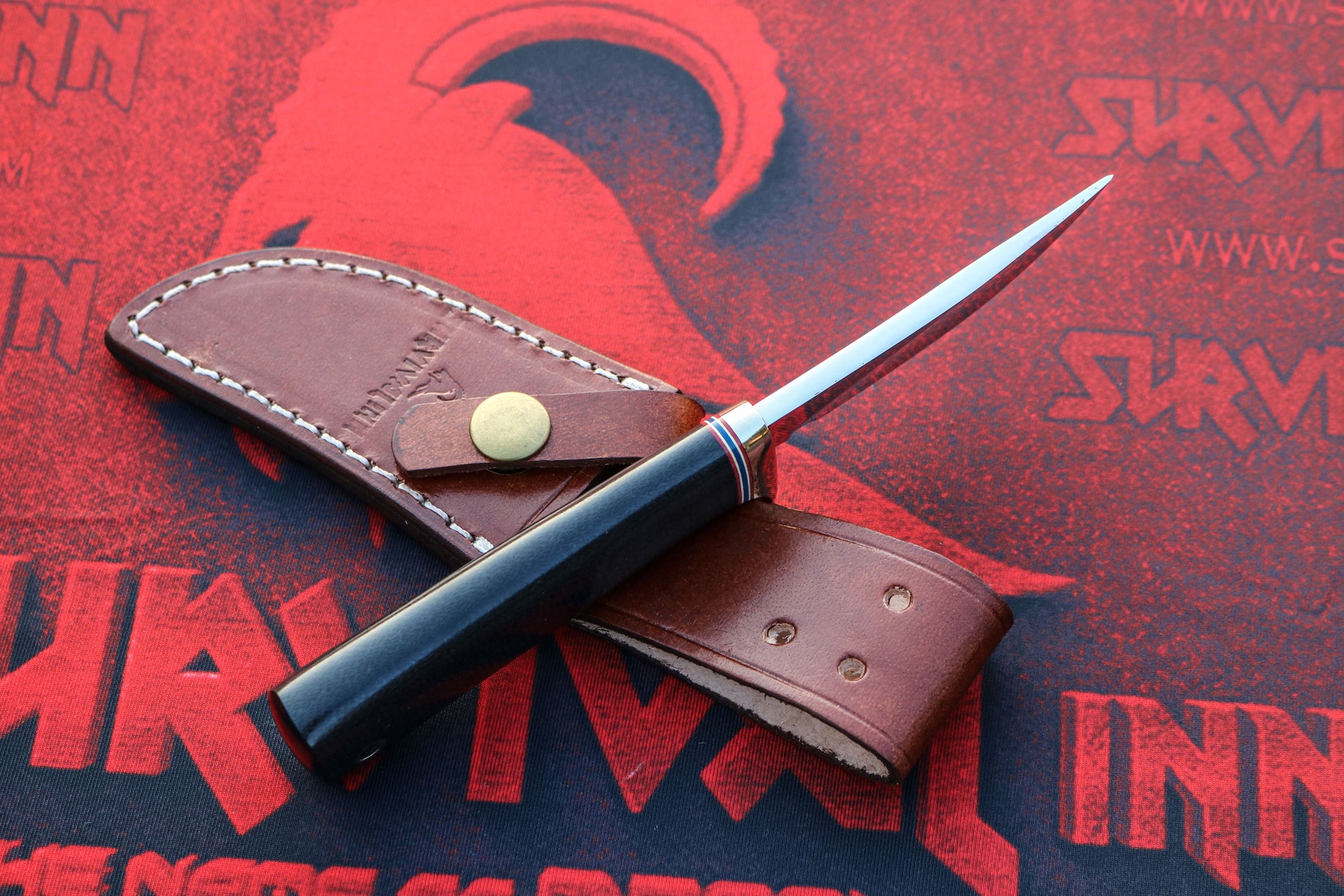 Custom Randall Made Knives Model 20 Micarta handle skinner blade for hunting and outdoors