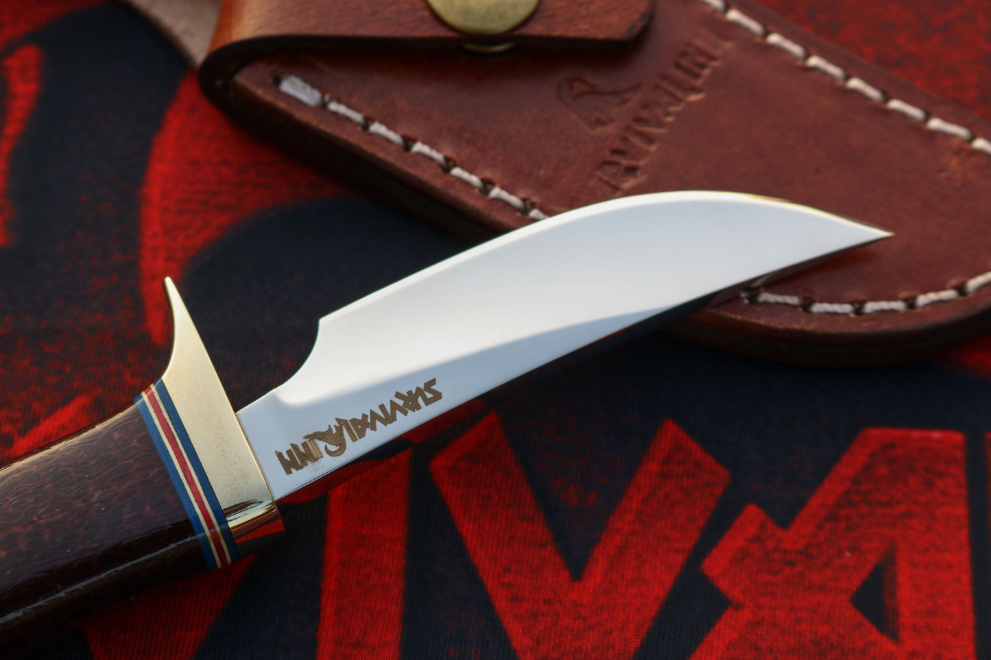 Randall Made Knives Model 20 hunting knife with Micarta handle and duralumin butt cap