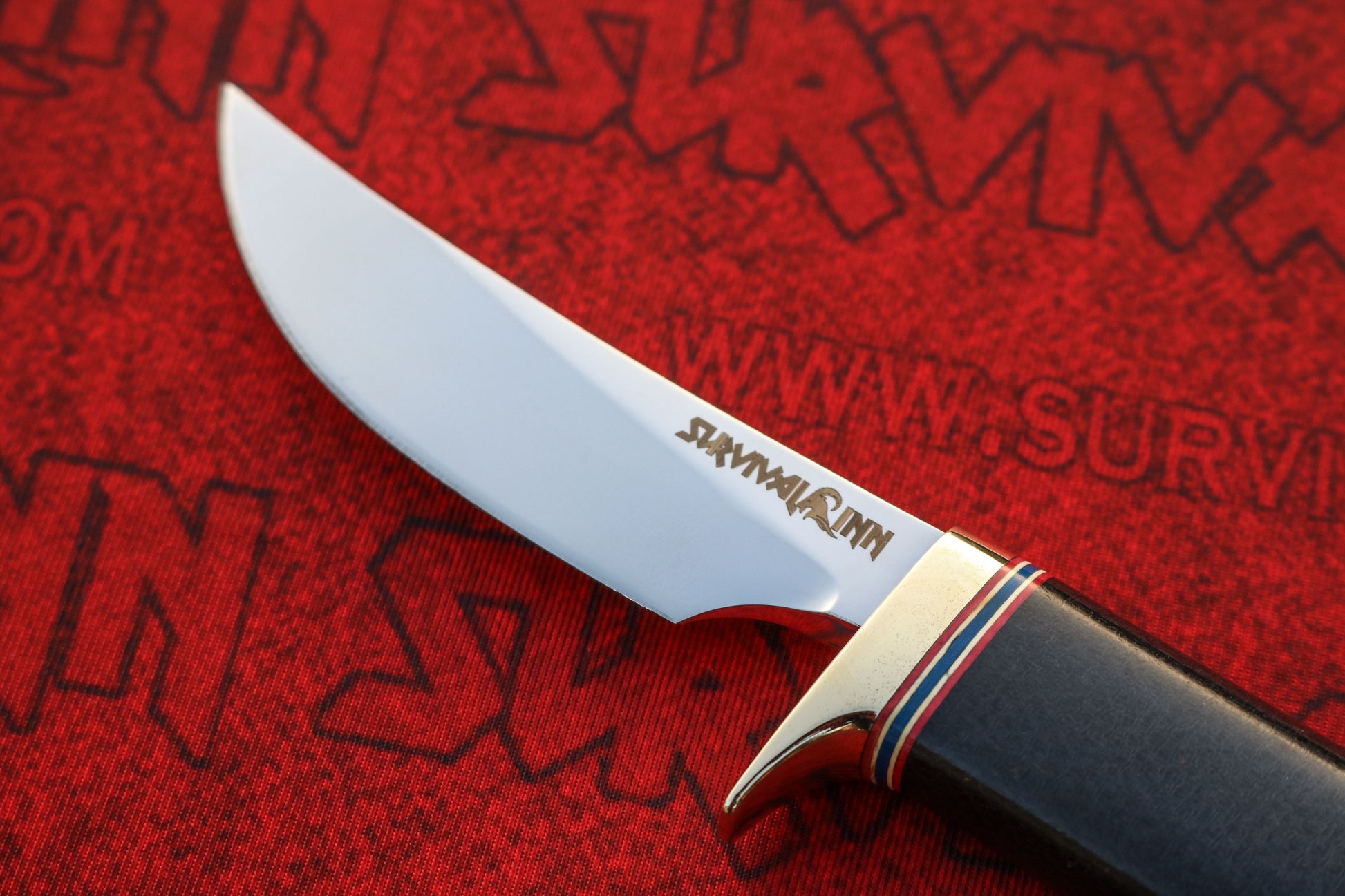Handmade Randall Model 20 fixed blade skinner knife with Micarta handle and leather sheath