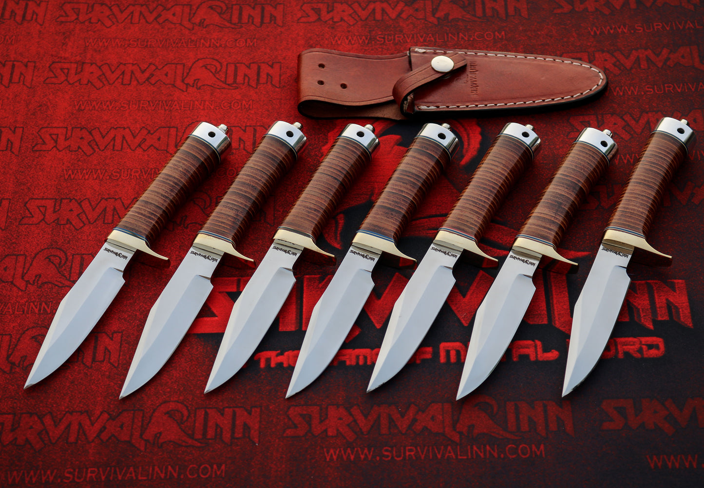 Randall Model 8 Trout and Bird knife with Leather handle and 4-inch clip point blade.