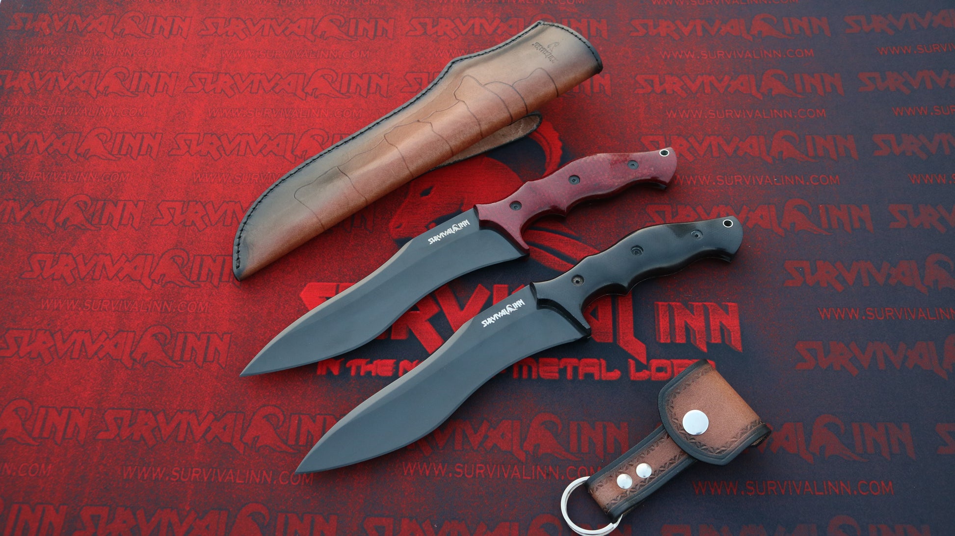 Premium D2 steel custom Bowie knife outdoor display