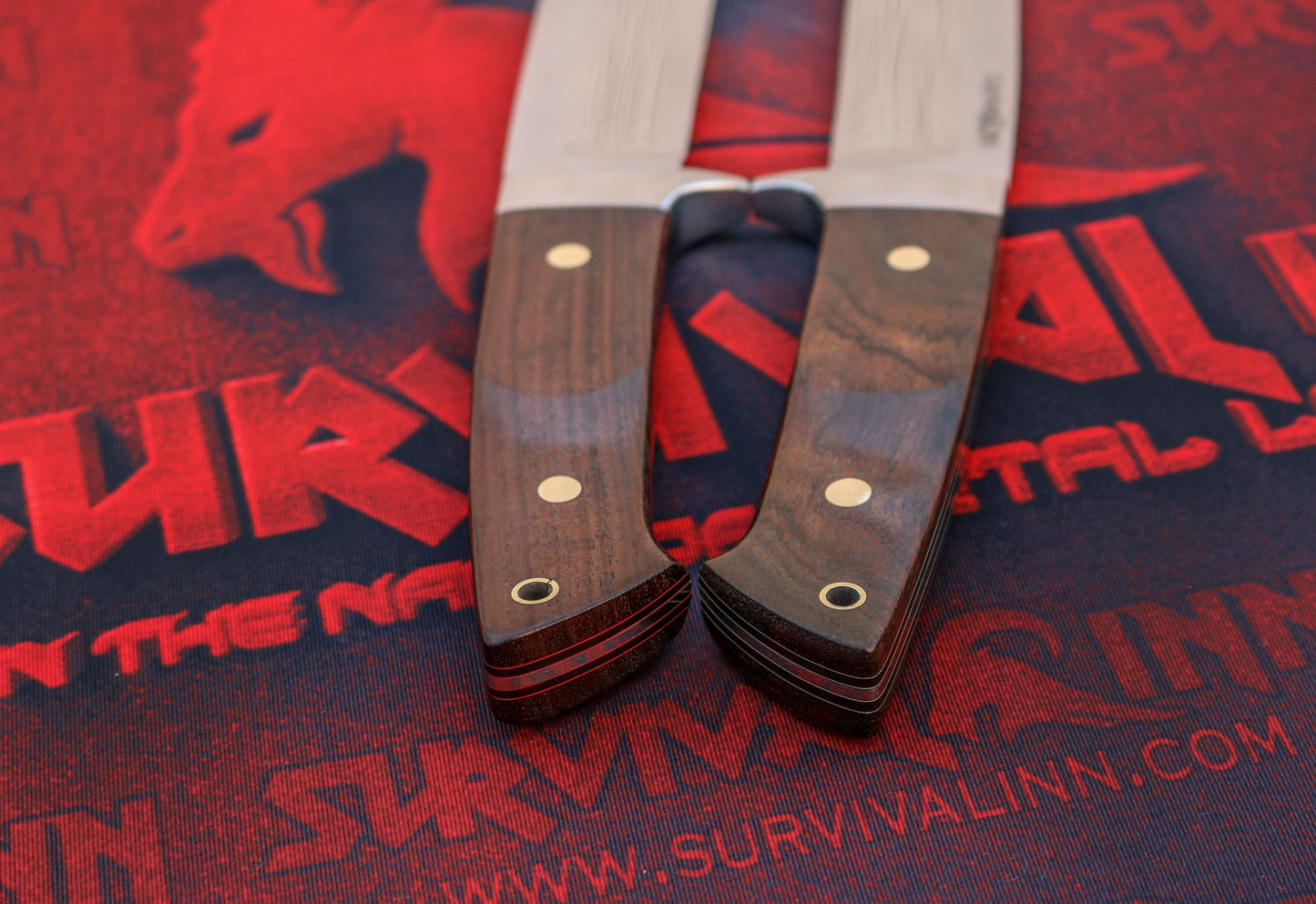 Loveless Drop Point Hunter with tapered tang and stainless steel guard