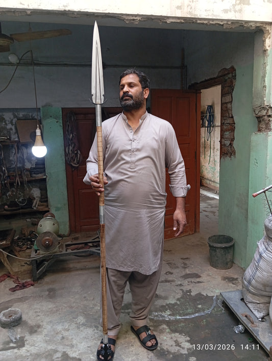 Custom 5160 forged steel Handmade Spear knife , Boar Hunting Spear by Survivalinn